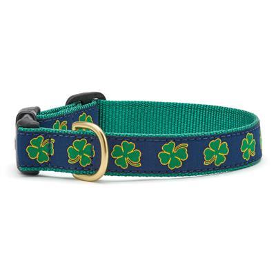 Shamrock Dog Collar - UpCountry Navy Shamrock Dog Collection UpCountryInc 