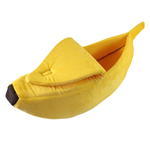 Banana Shaped Dog/Cat Bed InfiniteWags Yellow L 