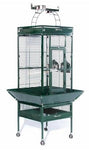 Small Wrought Iron Bird Cage - 18" L x 18" W x 31.5" H - Prevue Hendryx Bird Cages Prevue Hendryx Jade Green 