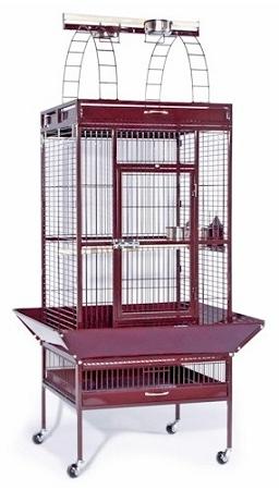 Large Wrought Iron Play Top Bird Cage - Prevue Hendryx Bird Cages Prevue Hendryx Sage Green 
