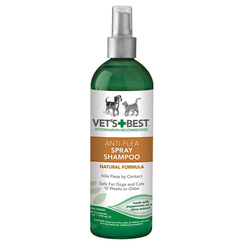 Pet Anti-Flea Easy Spray Shampoo 16oz Vet's Best 