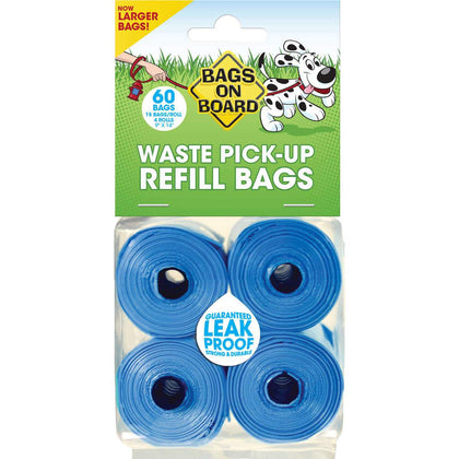 Waste Pick-Up Refill Bags 60 count Bags on Board 