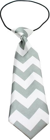 Big Dog Neck Tie Chevron Grey InfiniteWags 