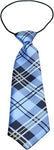 Big Dog Neck Tie Plaid Blue InfiniteWags 