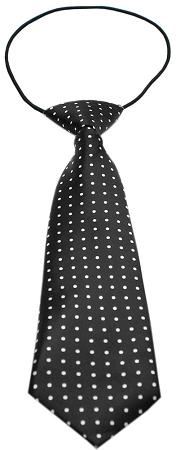Big Dog Neck Tie Swiss Dot Black InfiniteWags 