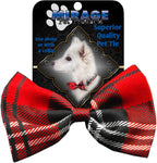 Dog Bow Tie Plaid Red InfiniteWags 