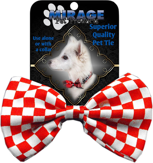 Dog Bow Tie Checkered Red InfiniteWags 