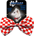 Dog Bow Tie Checkered Red InfiniteWags 
