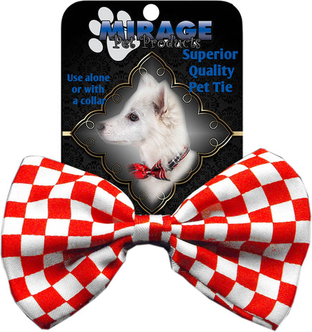 Dog Bow Tie Checkered Red InfiniteWags 