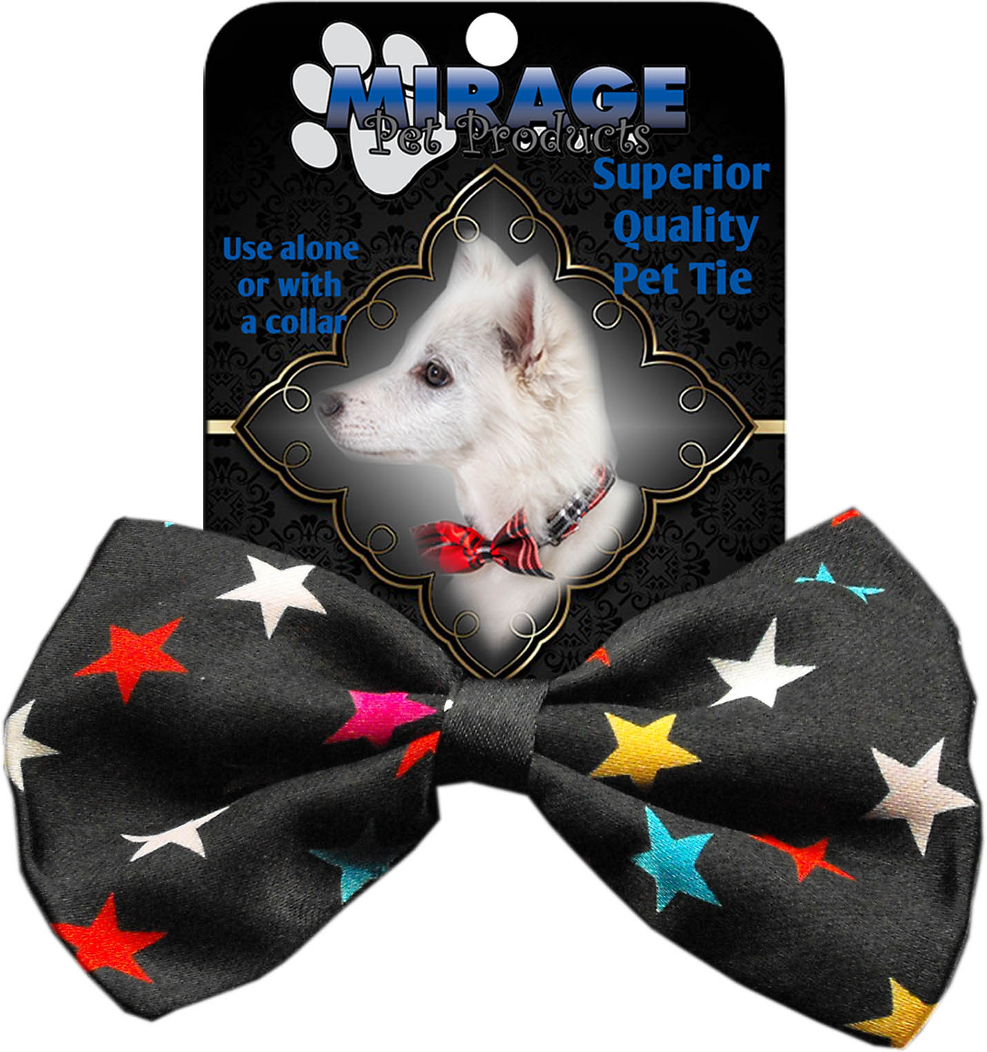 Dog Bow Tie Confetti Stars InfiniteWags 