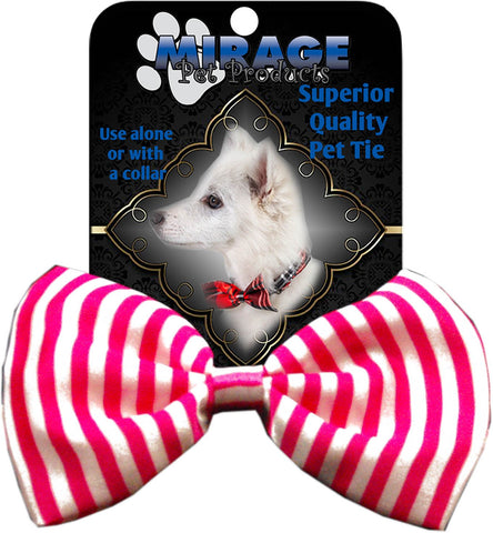 Dog Bow Tie Stripes Pink InfiniteWags 