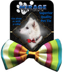 Dog Bow Tie Funky Stripes InfiniteWags 