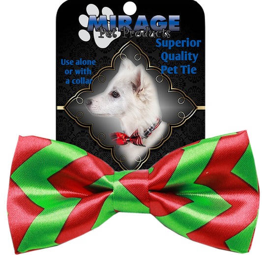Chevron Christmas Bow Tie InfiniteWags 
