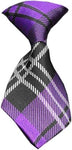 Dog Neck Tie Plaid Purple InfiniteWags 