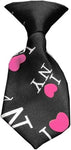 Dog Neck Tie Love NY Pink InfiniteWags 