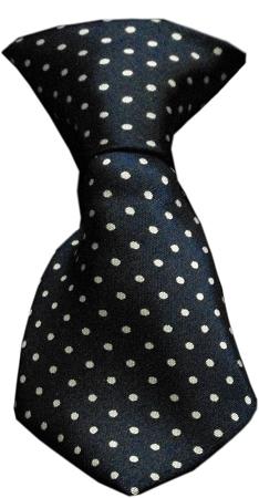 Dog Neck Tie Swiss Dot Blue InfiniteWags 