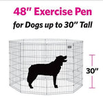 Foldable Metal Exercise Pet Playpen with Walk-Thru Door - 8 Panels - Midwest Homes for Pets Midwest 