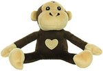 Tough Monkey Dog Toy - Mighty® Safari Series - Monkey Tuffy Junior Brown 