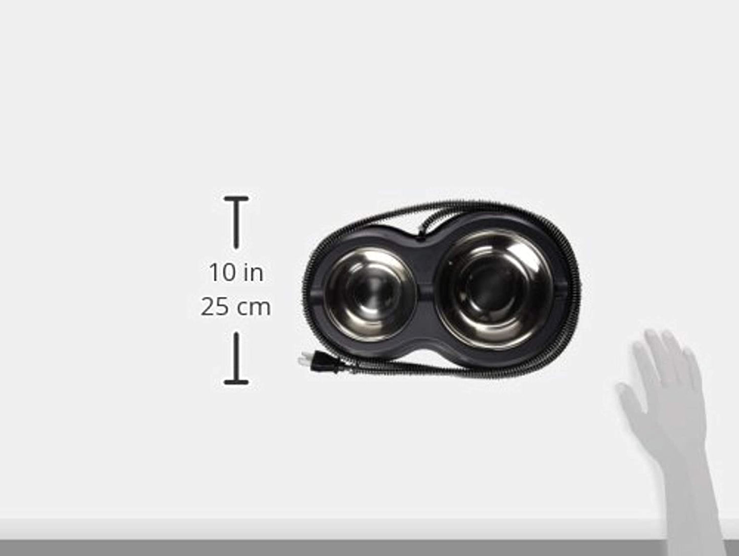 Heated Outdoor Cat Bowls - Thermo-Kitty Café - Keeps Food and Water from Freezing K&H Pet Products 