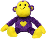Tough Monkey Dog Toy - Mighty® Safari Series - Monkey Tuffy Regular Purple 