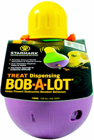 Bob a lot Starmark Dog Toy - StarMark Bob-A-Lot Interactive Pet Toy Starmark Large 