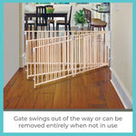 Extra Wide Pet Gate - 60" to 103" Wide - Wood - North States North States 
