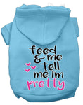 Tell me I'm Pretty Dog Hoodie MIRAGE PET PRODUCTS L Baby Blue 