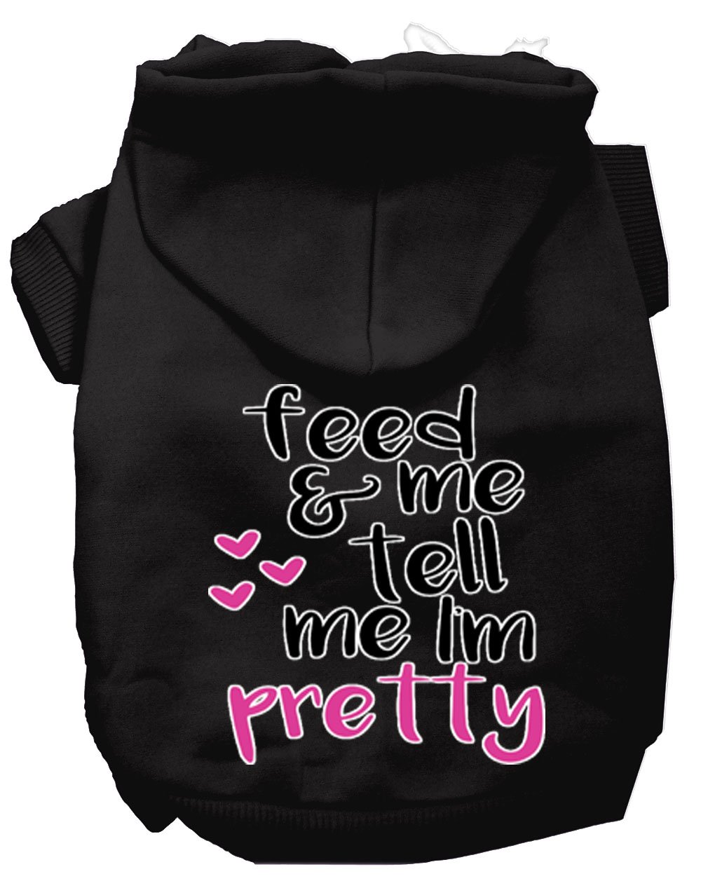 Tell me I'm Pretty Dog Hoodie MIRAGE PET PRODUCTS L Black 
