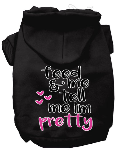 Tell me I'm Pretty Dog Hoodie MIRAGE PET PRODUCTS L Black 