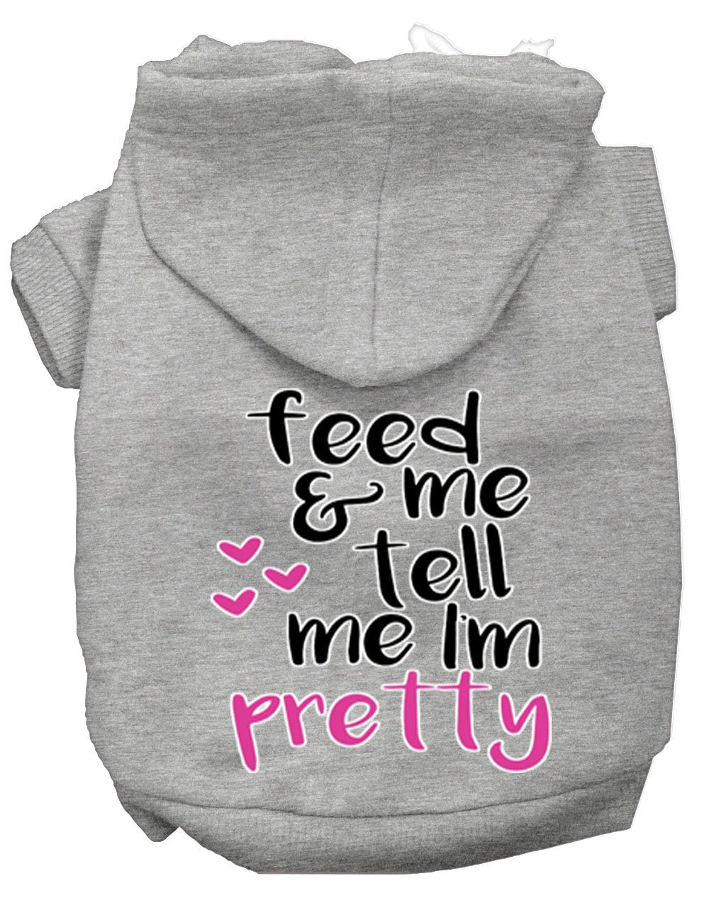 Tell me I'm Pretty Dog Hoodie MIRAGE PET PRODUCTS L Grey 