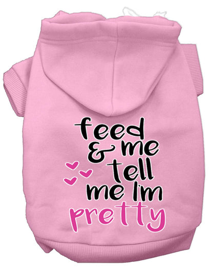 Tell me I'm Pretty Dog Hoodie MIRAGE PET PRODUCTS L Light Pink 