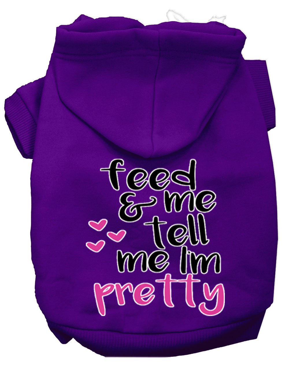 Tell me I'm Pretty Dog Hoodie MIRAGE PET PRODUCTS L Purple 