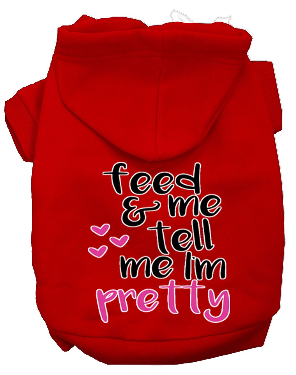 Tell me I'm Pretty Dog Hoodie MIRAGE PET PRODUCTS L Red 