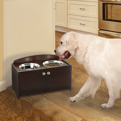 Elegant Wooden Pet Feeder - Richell Richell 