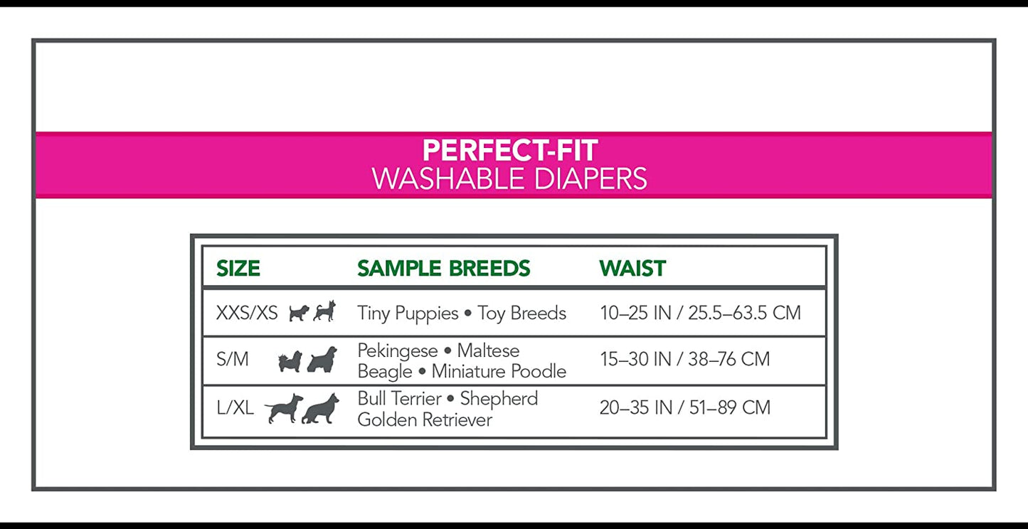 Washable Female Dog Diaper - Vet’s Best Perfect-Fit - 1 pack Vet's Best 