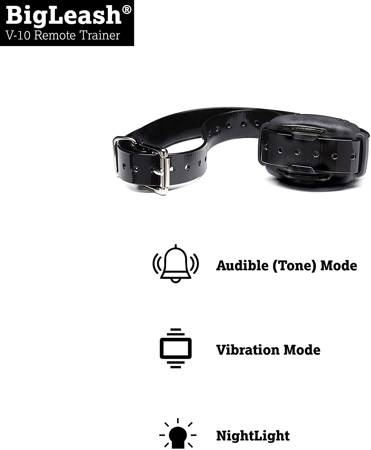 Dog Vibration Collar Remote Trainer - BigLeash V-10 Vibration Remote Trainer Dog Training Collars DogWatch 