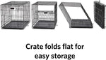 Dog Crate Kit - 2 Door Dog Crate, Fleece pet Bed, Crate Cover, Food and Water Bowls - Midwest Homes for Pets iCrate Dog Crate Kit Midwest 