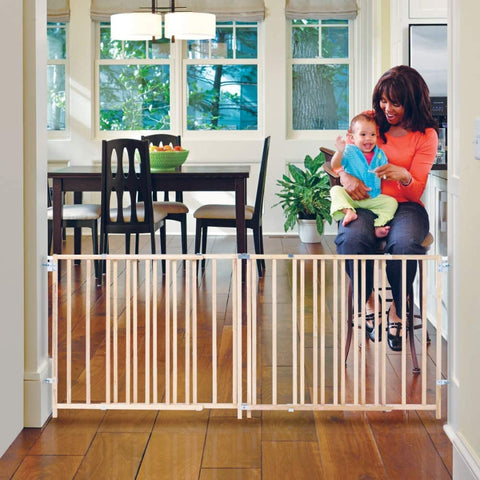 Extra Wide Pet Gate - 60" to 103" Wide - Wood - North States North States 