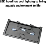 10 Gallon Aquarium Kit with build in LEDs, Heater and Filter - Aqueon Aqueon 