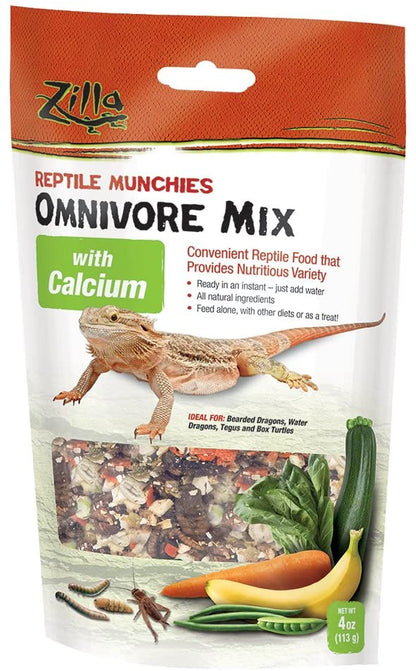 Reptile Food - Zilla Reptile Munchies Omnivore 4 ounces Zilla 