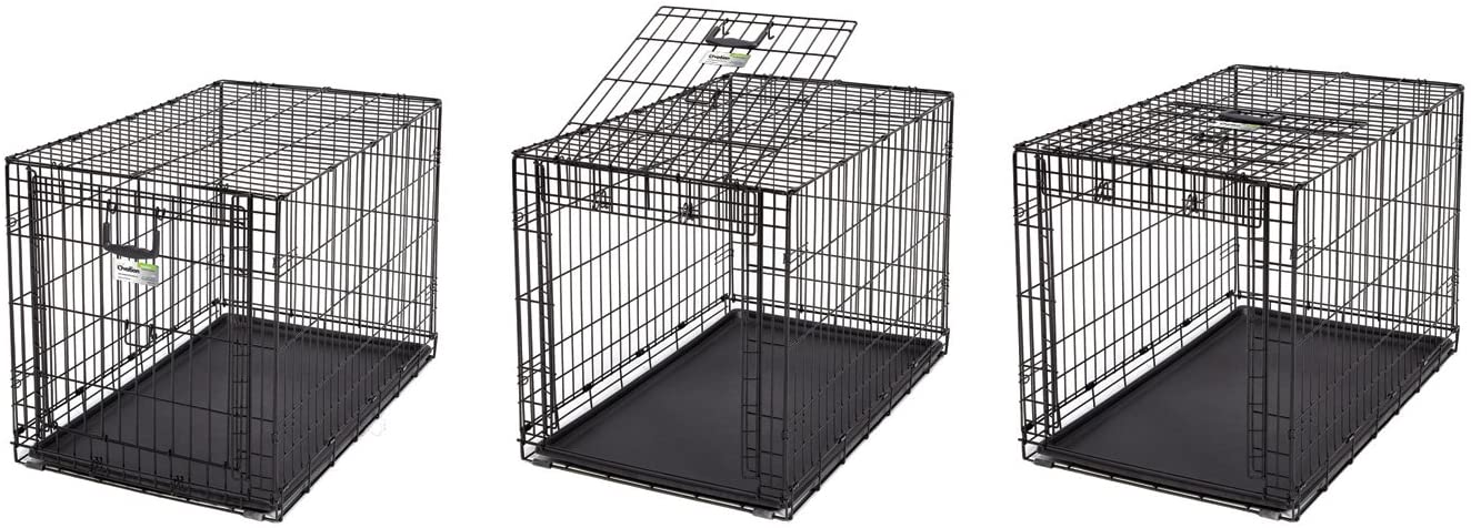 Folding Dog Crate - Ovation Single Door Crate with Up and Away Door Midwest 