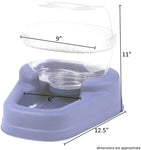 Small Gravity Pet Waterer Dispenser - 13″ x 11.5″ x 11.25 - Bergan Bergan 