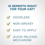 Flea and Tick Collar for Cats - 8-Month - Seresto Bayer 