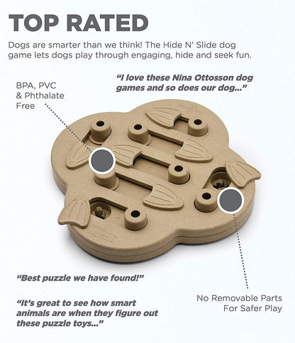 Nina Ottosson Dog Hide N' Slide Puzzle Game (Level 2 - Intermediate) Outward Hound 