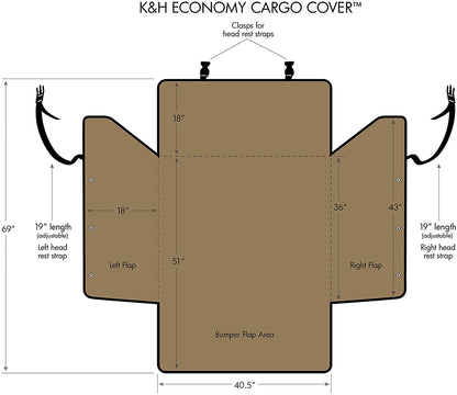 Camo Cargo Cover - Universal Fit - Realtree Vehicle Cargo Cover - K&H Pet Products K&H Pet Products 
