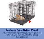 Folding Dog Crate - Ovation Double Door Crate with Up and Away Door Midwest 