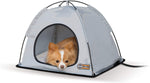 Outdoor Heated Pet Shelter - Pet Thermo Tent - K&H Pet Products K&H Pet Products Small Gray 