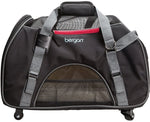 Pet Travel Carrier Bag with Wheels - Bergan Wheeled Pet Comfort Carrier Bergan Large Black / Gray 