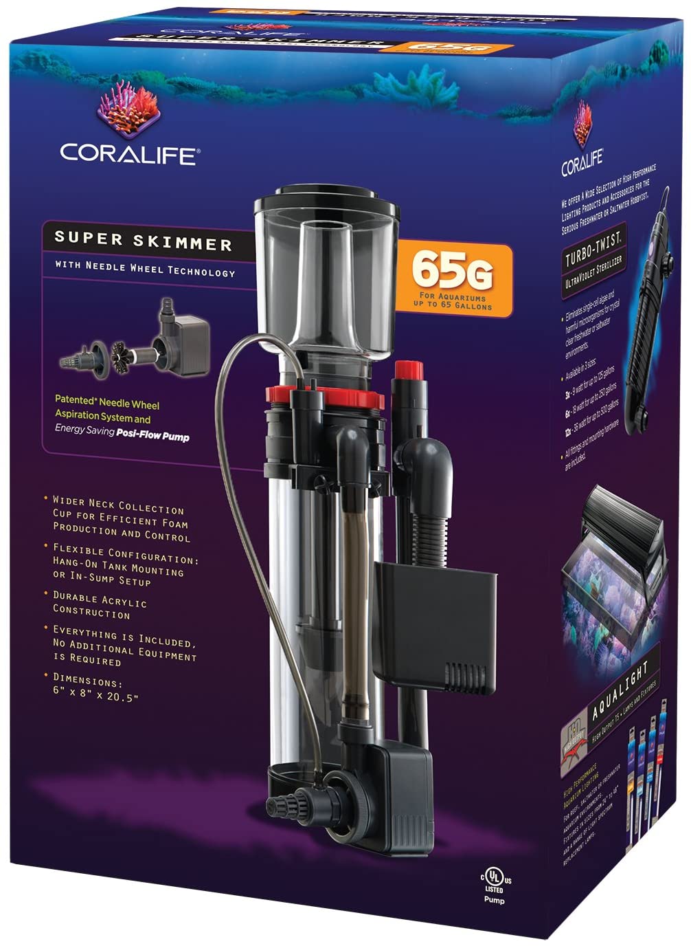 65 Gallon Aquarium Skimmer with Pump - Coralife Super Skimmer Coralife 
