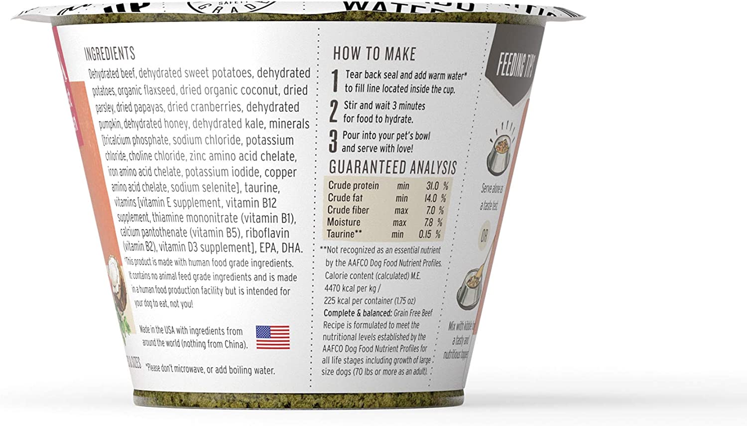 The Honest Kitchen Human Grade Dehydrated Grain Free Dog Food (1.75 oz. Cup) - Pack of 12 Dog Food The Honest Kitchen 